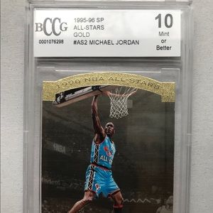 1996 SP All-Star Gold Michael Jordan Beckett 10